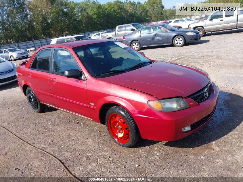 2001 Mazda Protege Es/Lx VIN: JM1BJ225X10409859 Lot: 40481887