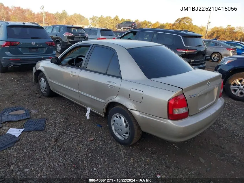 2001 Mazda Protege Es/Lx VIN: JM1BJ225210415056 Lot: 40661271