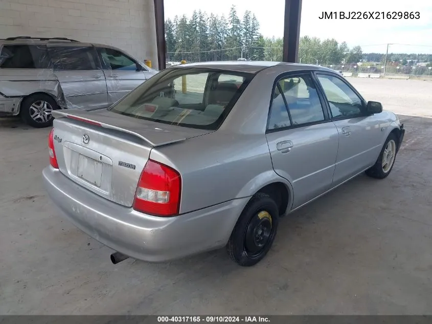 2002 Mazda Protege Dx/Es/Lx VIN: JM1BJ226X21629863 Lot: 40317165