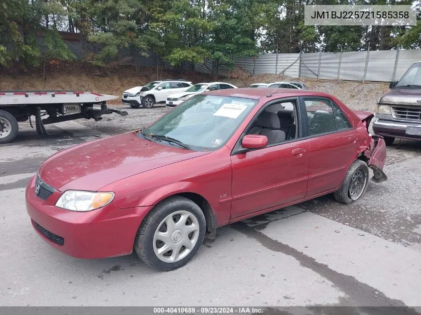 2002 Mazda Protege Dx/Es/Lx VIN: JM1BJ225721585358 Lot: 40410659