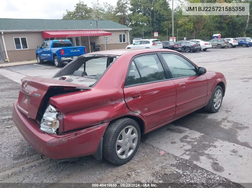 2002 Mazda Protege Dx/Es/Lx VIN: JM1BJ225721585358 Lot: 40410659