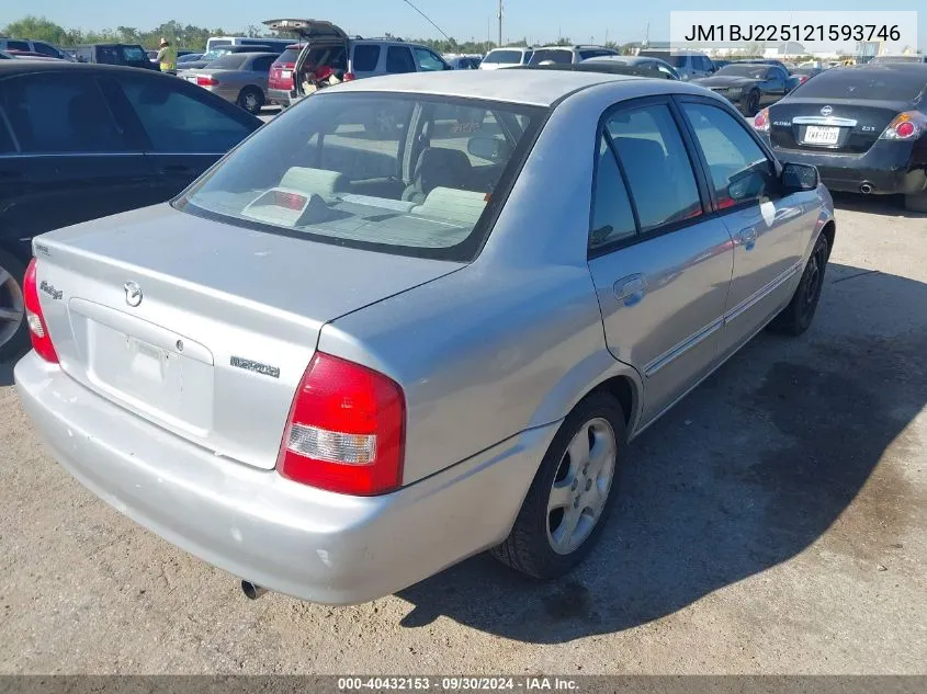 2002 Mazda Protege Dx/Es/Lx VIN: JM1BJ225121593746 Lot: 40432153