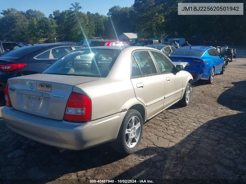 2002 Mazda Protege Dx/Es/Lx VIN: JM1BJ225620501942 Lot: 40487940