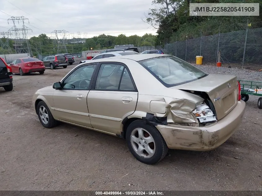 2002 Mazda Protege Dx/Es/Lx VIN: JM1BJ225820541908 Lot: 40499864