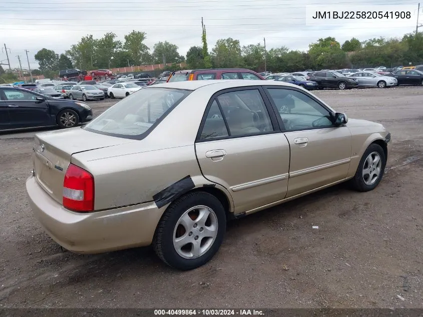 2002 Mazda Protege Dx/Es/Lx VIN: JM1BJ225820541908 Lot: 40499864