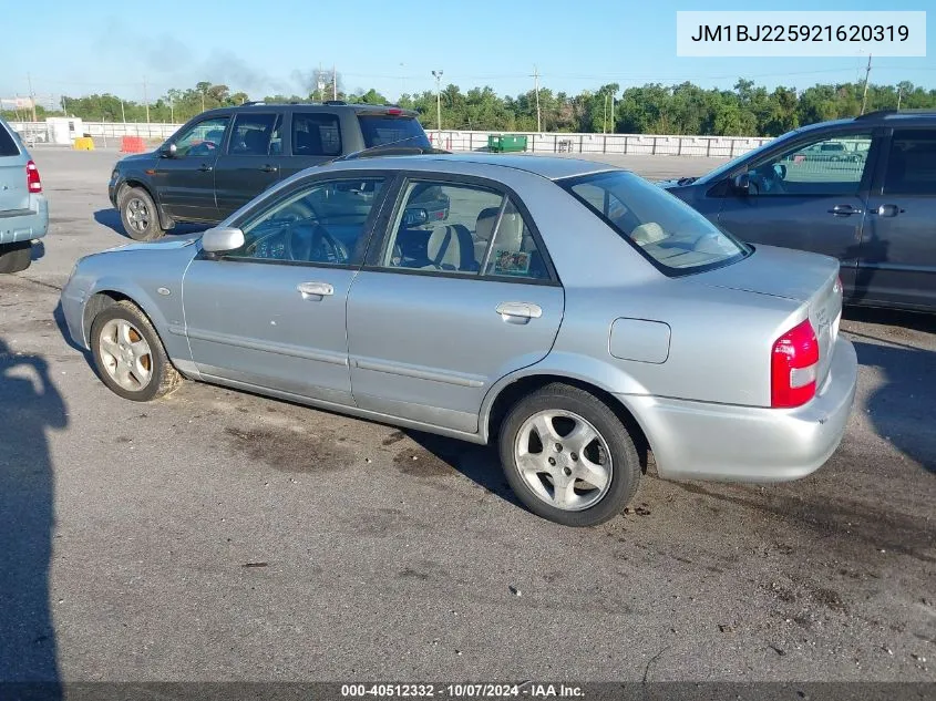 2002 Mazda Protege Dx/Lx/Es VIN: JM1BJ225921620319 Lot: 40512332