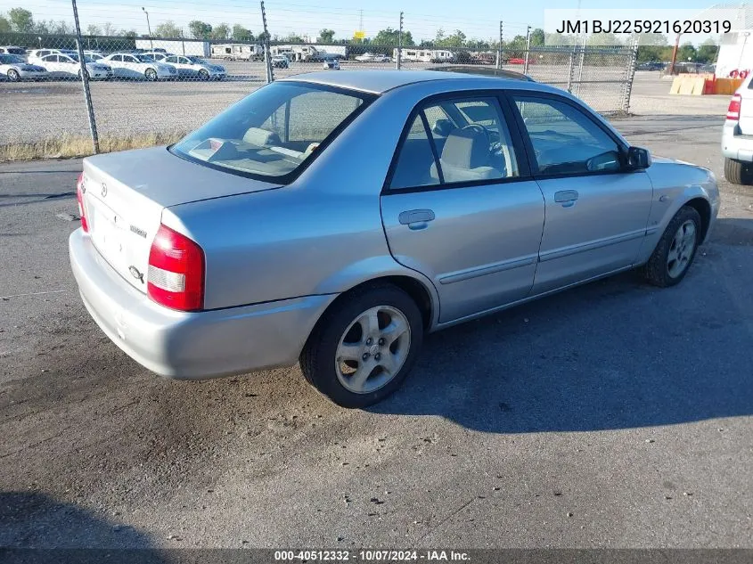 2002 Mazda Protege Dx/Lx/Es VIN: JM1BJ225921620319 Lot: 40512332