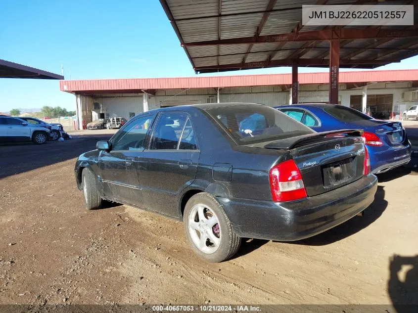 2002 Mazda Protege Dx/Lx/Es VIN: JM1BJ226220512557 Lot: 40657053