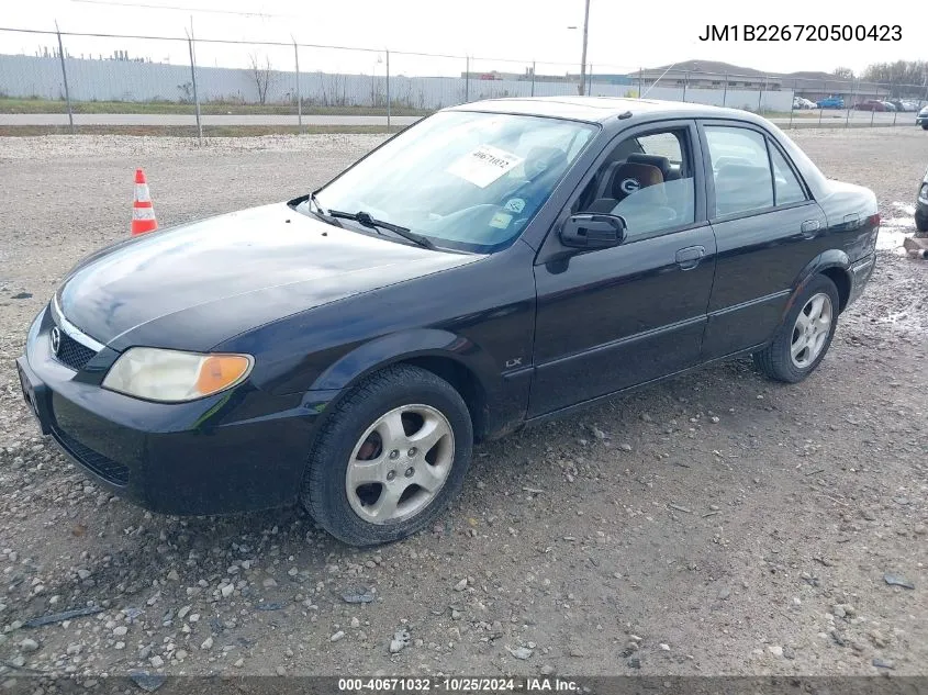 2002 Mazda Protege Dx/Es/Lx VIN: JM1B226720500423 Lot: 40671032