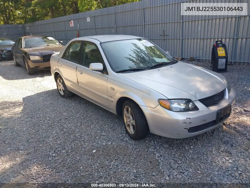 2003 Mazda Protege Dx/Es/Lx VIN: JM1BJ225530106443 Lot: 40306903