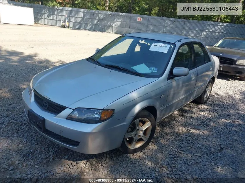 2003 Mazda Protege Dx/Es/Lx VIN: JM1BJ225530106443 Lot: 40306903