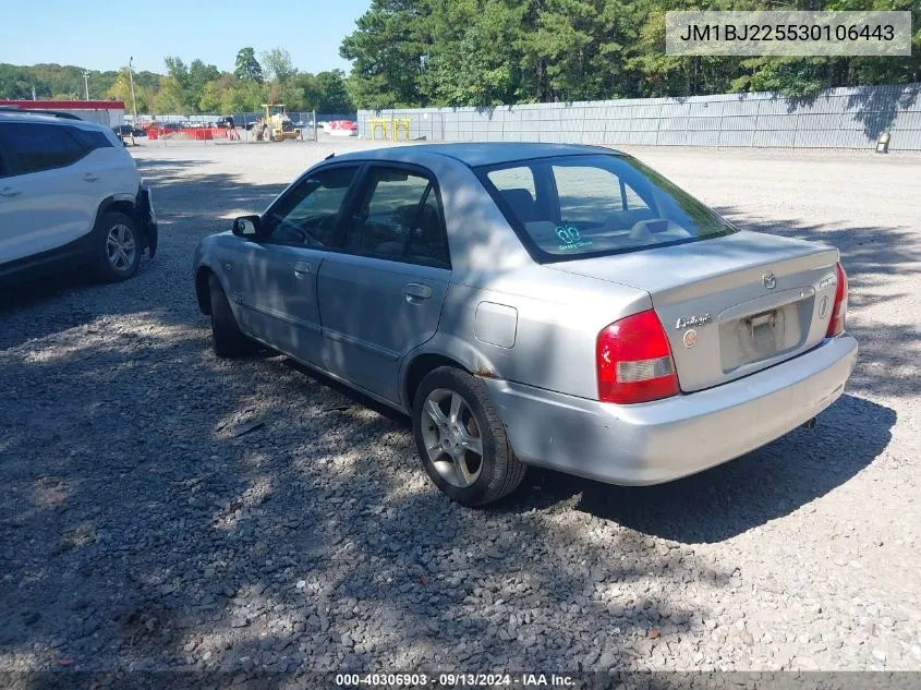 2003 Mazda Protege Dx/Es/Lx VIN: JM1BJ225530106443 Lot: 40306903