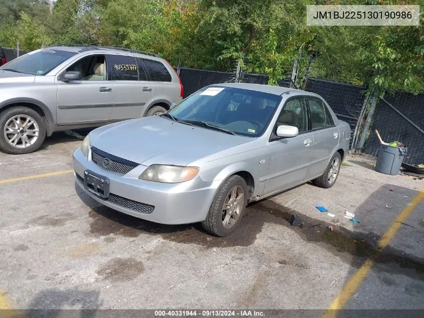 2003 Mazda Protege Dx/Lx/Es VIN: JM1BJ225130190986 Lot: 40331944