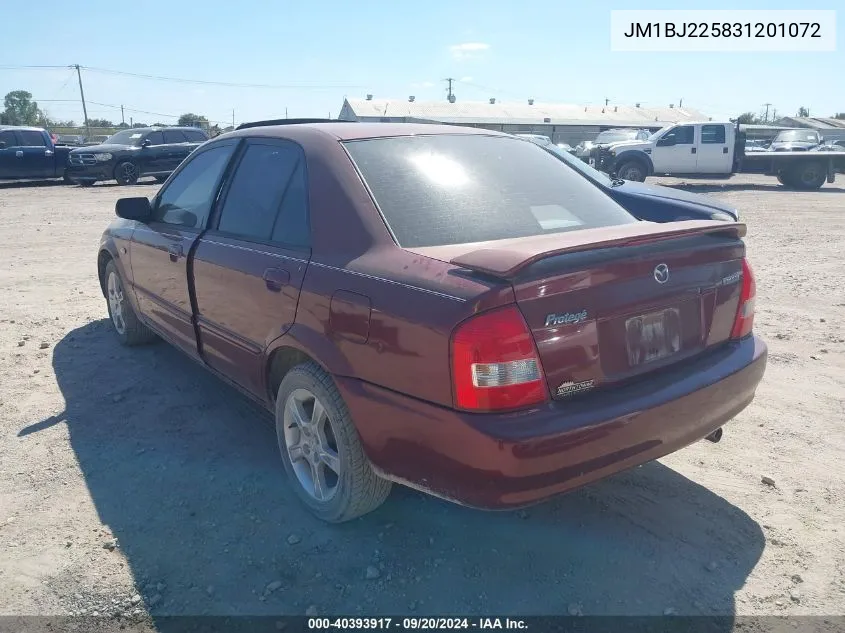 JM1BJ225831201072 2003 Mazda Protege Dx/Es/Lx