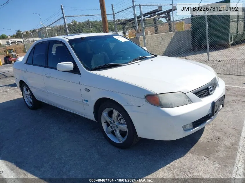 2003 Mazda Protege Dx/Es/Lx VIN: JM1BJ226731210192 Lot: 40467784