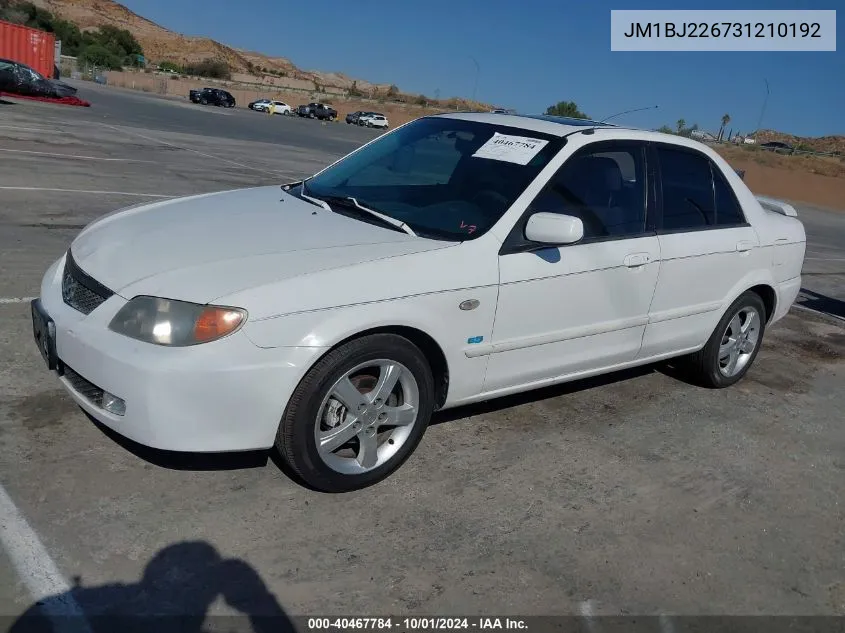 2003 Mazda Protege Dx/Es/Lx VIN: JM1BJ226731210192 Lot: 40467784