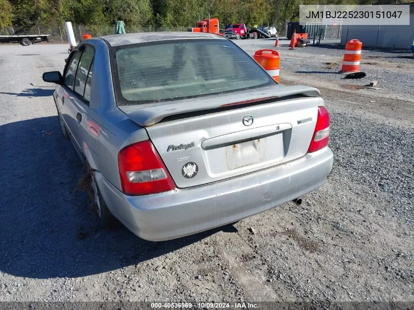 2003 Mazda Protege Dx/Es/Lx VIN: JM1BJ225230151047 Lot: 40536969