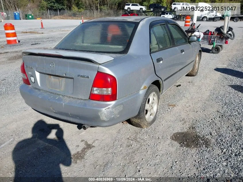 2003 Mazda Protege Dx/Es/Lx VIN: JM1BJ225230151047 Lot: 40536969