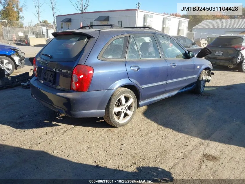 2003 Mazda Protege5 VIN: JM1BJ245031104428 Lot: 40691001