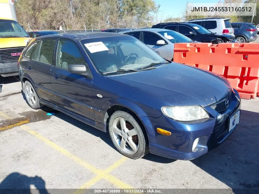 2003 Mazda Protege5 VIN: JM1BJ245531160512 Lot: 40736999