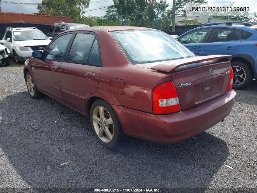 2003 Mazda Protege Dx/Es/Lx VIN: JM1BJ225131159683 Lot: 40820215