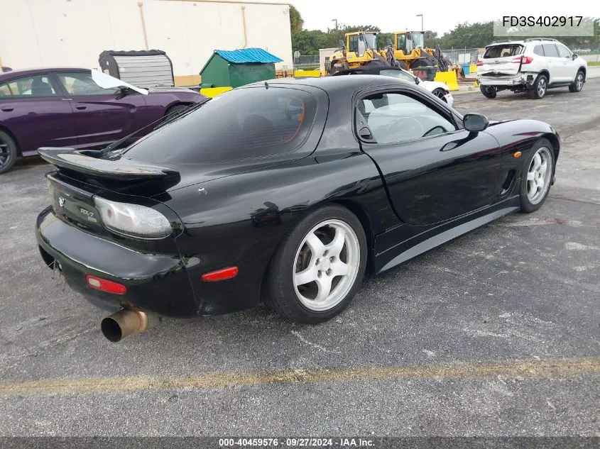 1996 Mazda Rx7 VIN: FD3S402917 Lot: 40459576