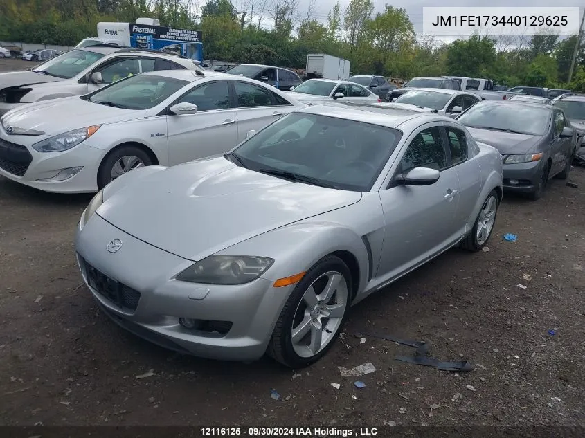 2004 Mazda Rx-8 VIN: JM1FE173440129625 Lot: 12116125