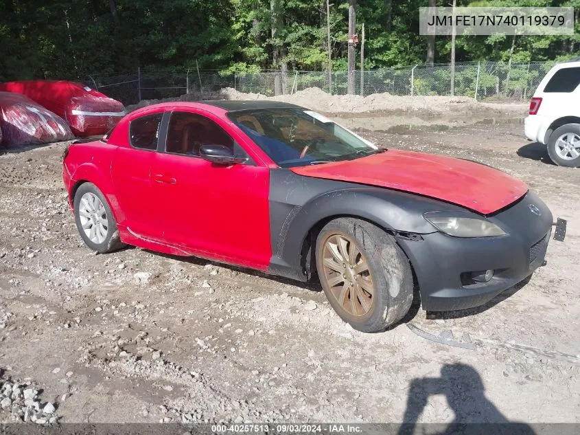 2004 Mazda Rx-8 Sport Automatic VIN: JM1FE17N740119379 Lot: 40257513