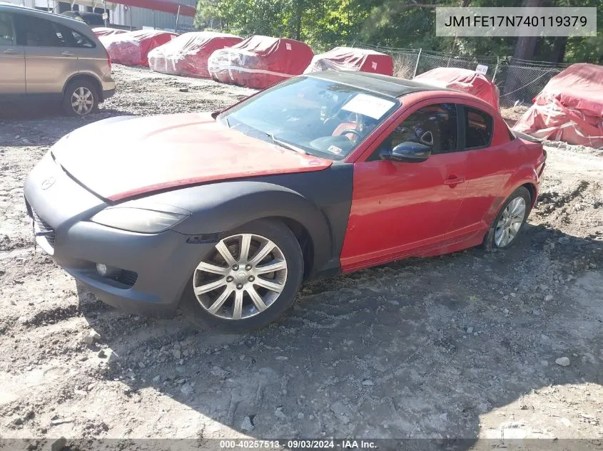 2004 Mazda Rx-8 Sport Automatic VIN: JM1FE17N740119379 Lot: 40257513