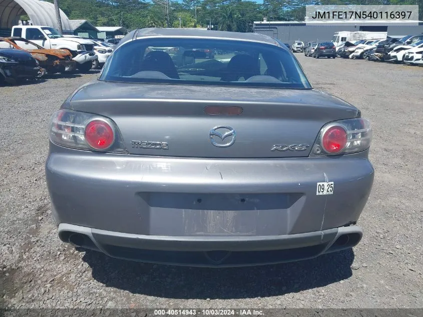 JM1FE17N540116397 2004 Mazda Rx-8 Sport Automatic