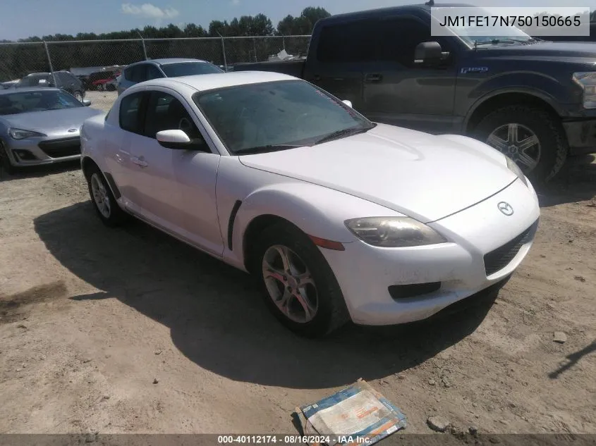 2005 Mazda Rx-8 Sport Automatic VIN: JM1FE17N750150665 Lot: 40112174