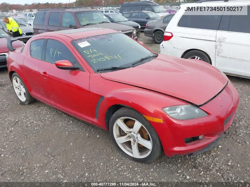 2005 Mazda Rx-8 6 Speed Manual VIN: JM1FE173450150217 Lot: 40777299