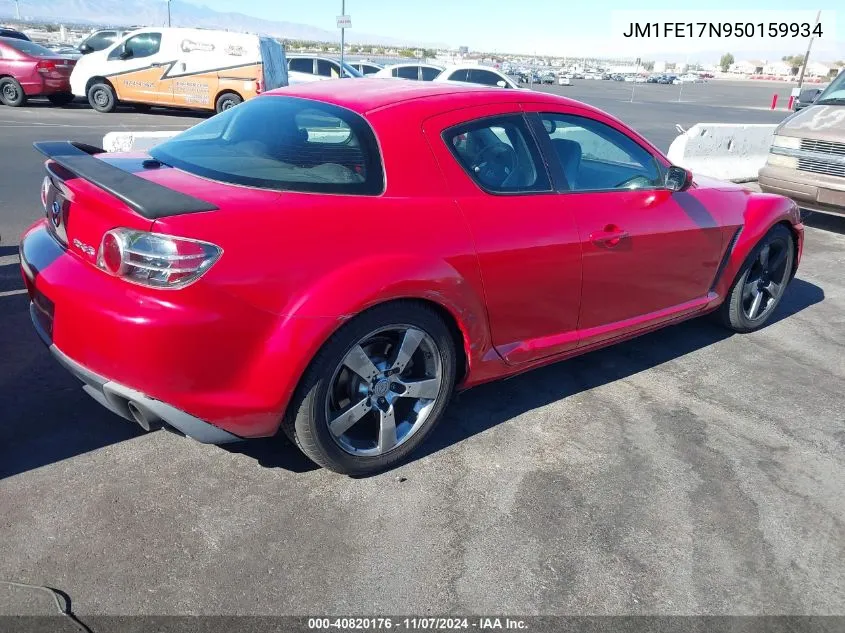 2005 Mazda Rx-8 Sport Automatic VIN: JM1FE17N950159934 Lot: 40820176