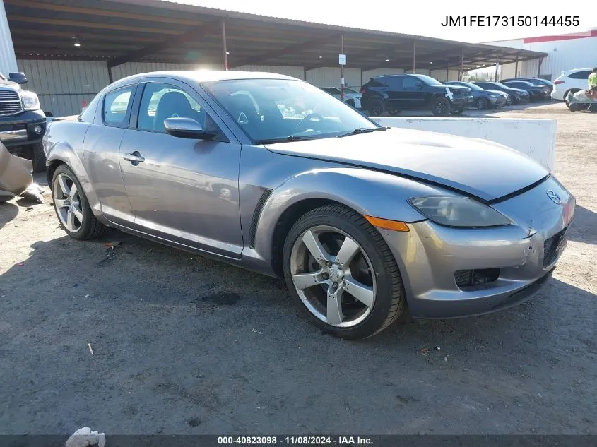 2005 Mazda Rx-8 6 Speed Manual VIN: JM1FE173150144455 Lot: 40823098