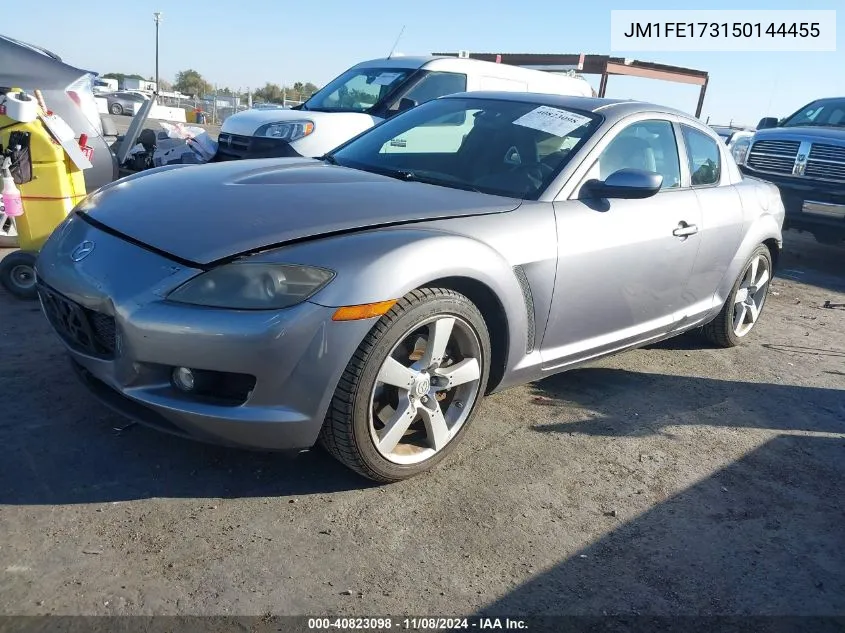 2005 Mazda Rx-8 6 Speed Manual VIN: JM1FE173150144455 Lot: 40823098