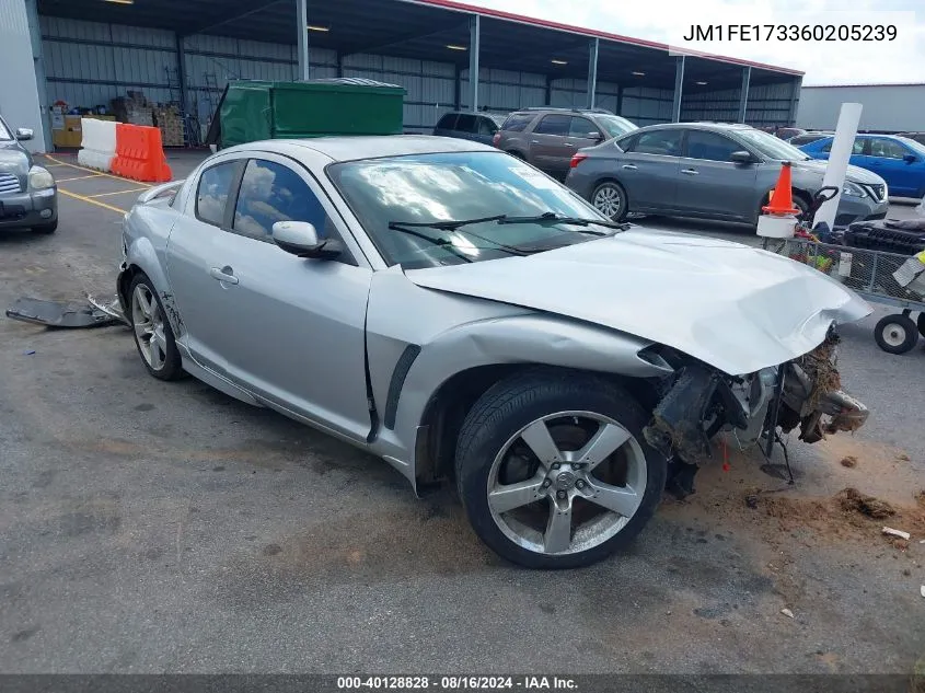 2006 Mazda Rx-8 6 Speed Manual VIN: JM1FE173360205239 Lot: 40128828