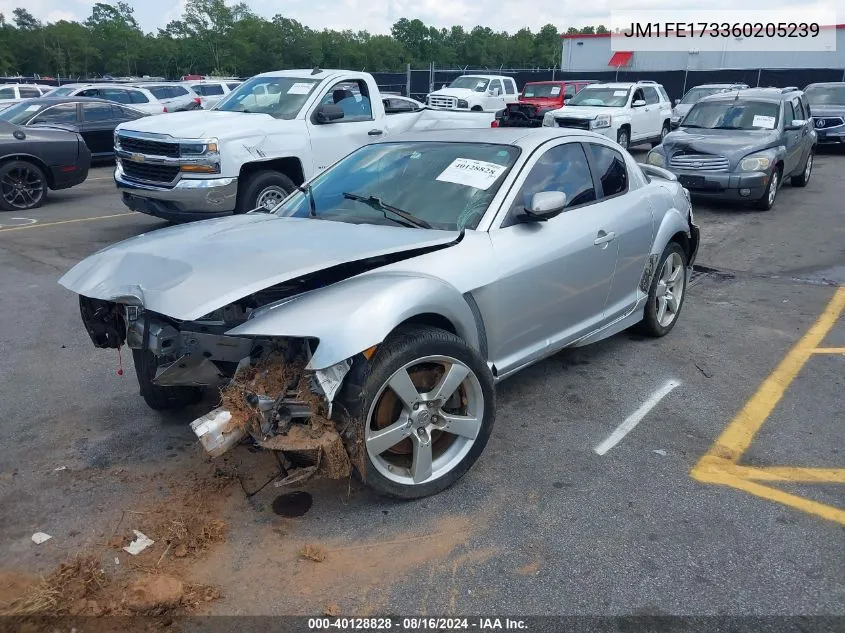 2006 Mazda Rx-8 6 Speed Manual VIN: JM1FE173360205239 Lot: 40128828