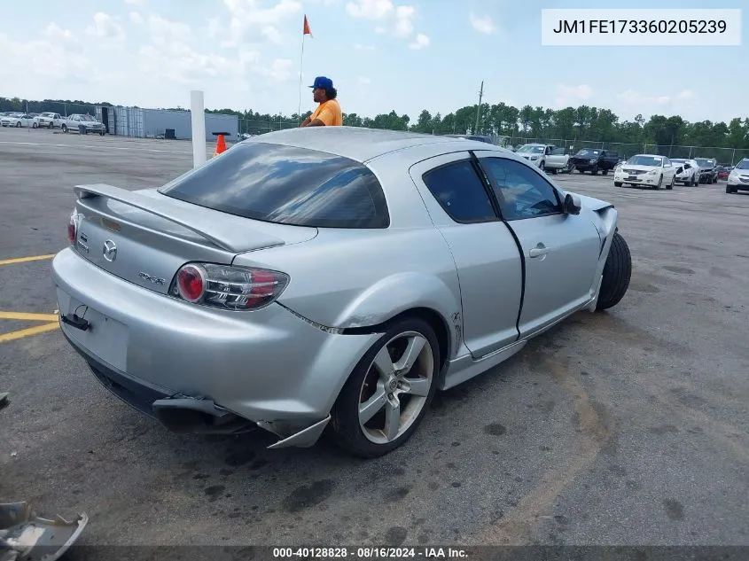 2006 Mazda Rx-8 6 Speed Manual VIN: JM1FE173360205239 Lot: 40128828