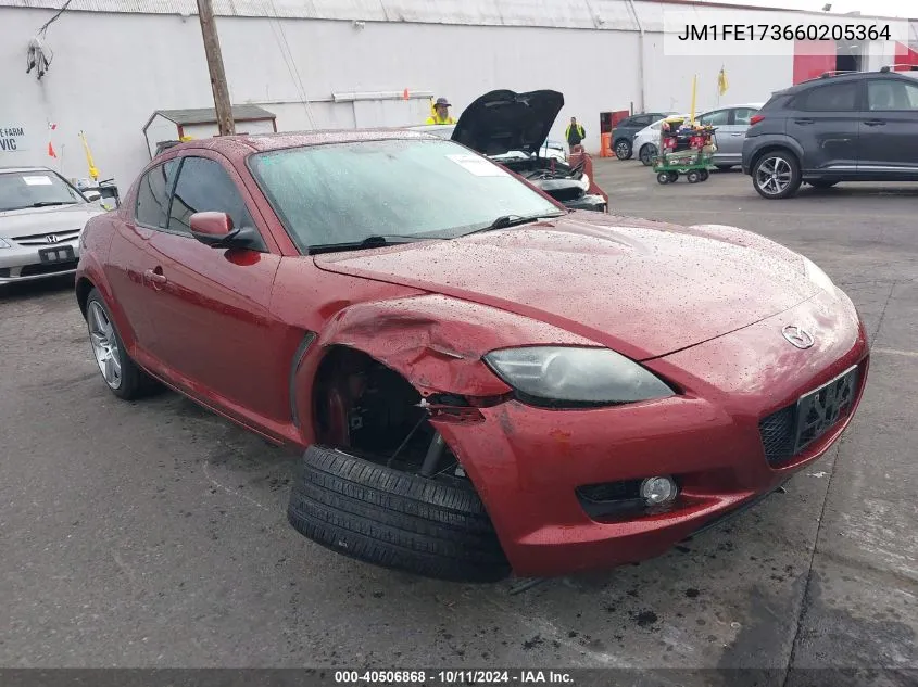 2006 Mazda Rx-8 6-Speed Sport Automatic VIN: JM1FE173660205364 Lot: 40506868