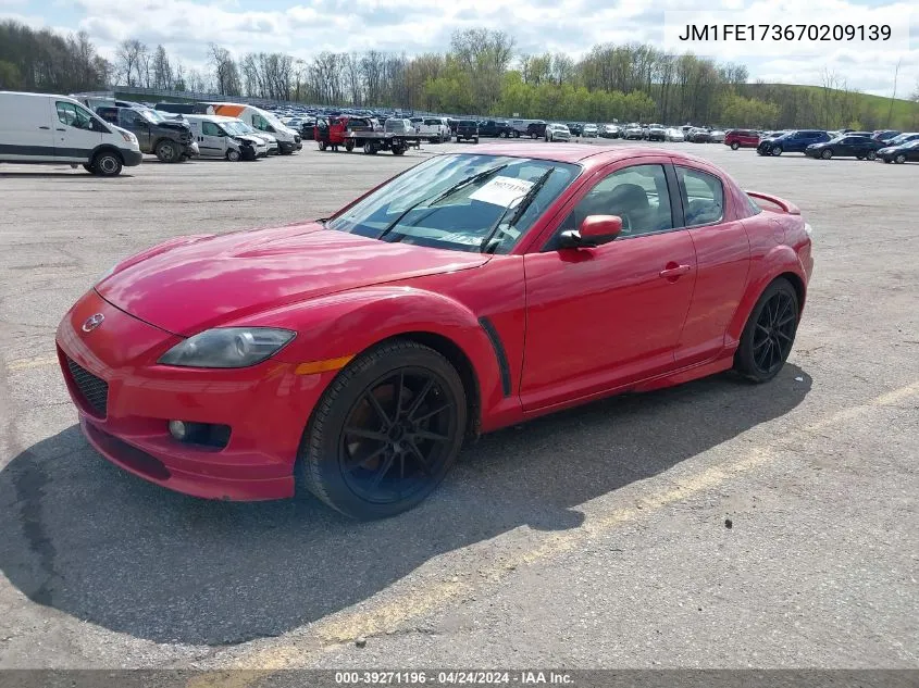 2007 Mazda Rx-8 Sport VIN: JM1FE173670209139 Lot: 39271196