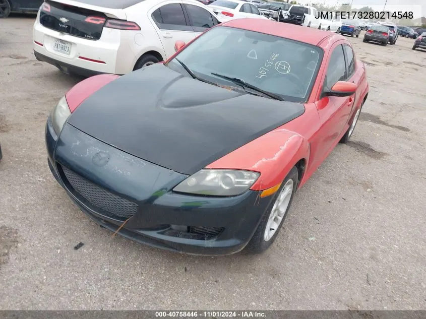 2008 Mazda Rx-8 Sport VIN: JM1FE173280214548 Lot: 40758446