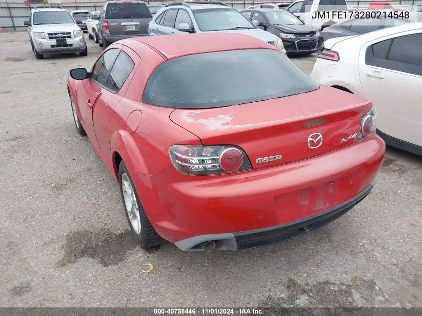 2008 Mazda Rx-8 Sport VIN: JM1FE173280214548 Lot: 40758446