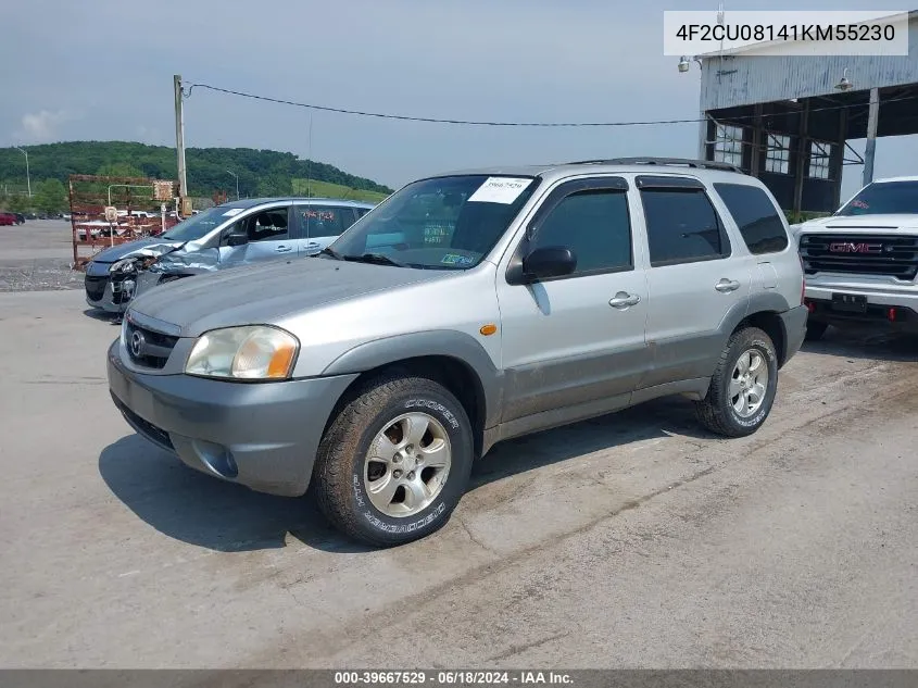 4F2CU08141KM55230 2001 Mazda Tribute Es V6/Lx V6