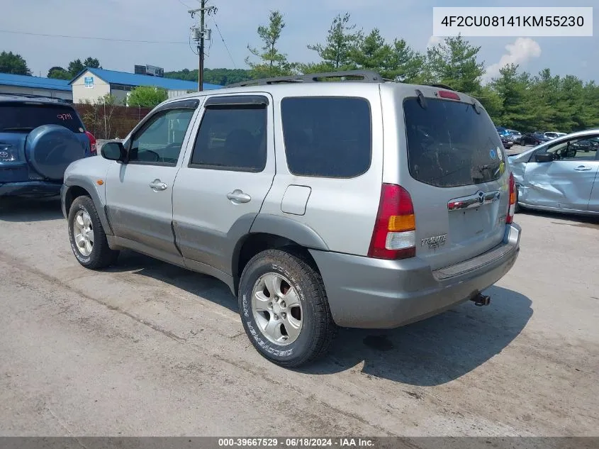 4F2CU08141KM55230 2001 Mazda Tribute Es V6/Lx V6