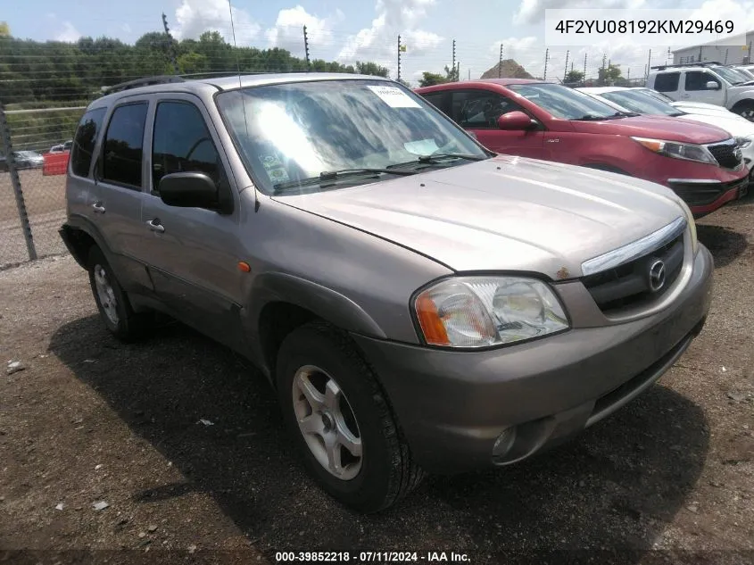 4F2YU08192KM29469 2002 Mazda Tribute Es V6/Lx V6