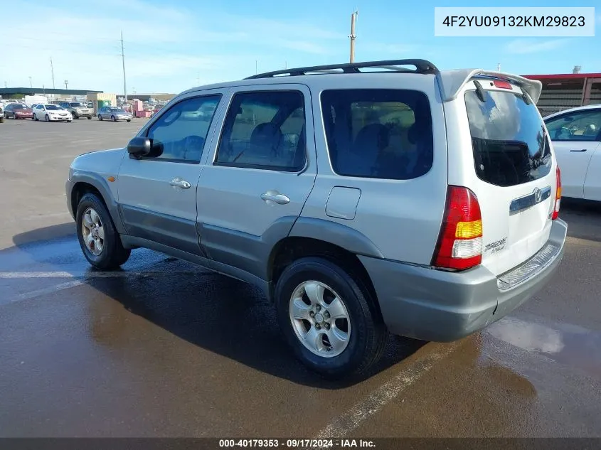 4F2YU09132KM29823 2002 Mazda Tribute Es V6/Lx V6