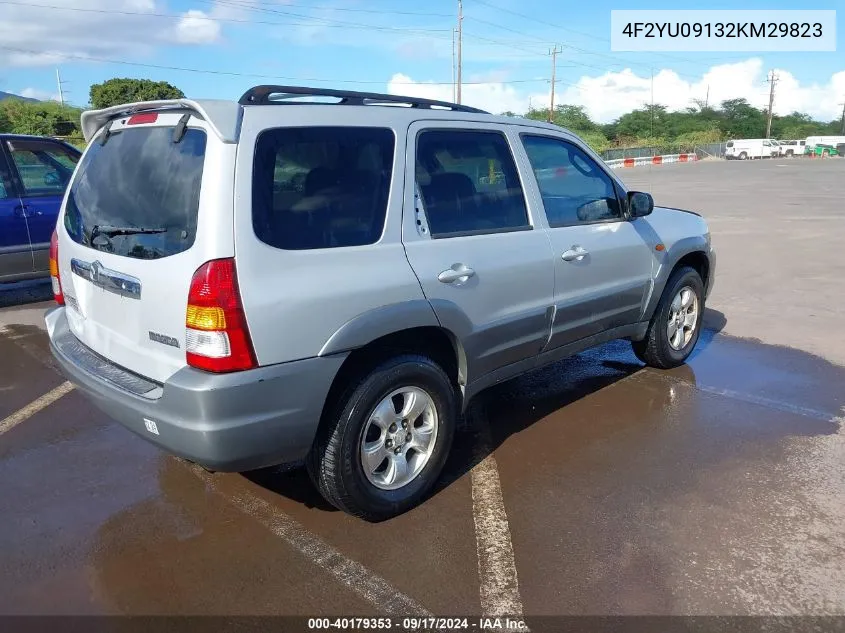 4F2YU09132KM29823 2002 Mazda Tribute Es V6/Lx V6