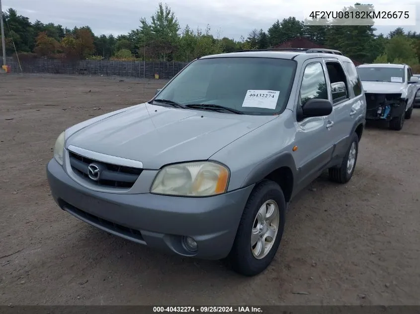 4F2YU08182KM26675 2002 Mazda Tribute Es V6/Lx V6