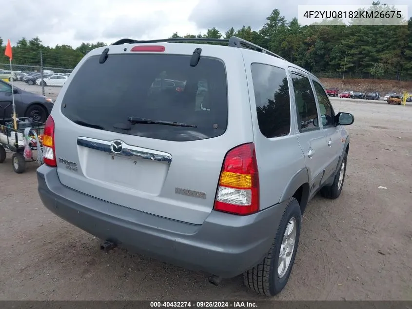 4F2YU08182KM26675 2002 Mazda Tribute Es V6/Lx V6