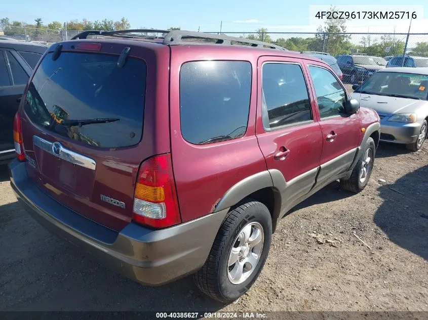 4F2CZ96173KM25716 2003 Mazda Tribute Es V6